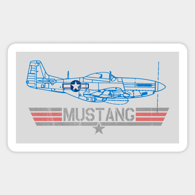 Mustang Sticker by Toby Wilkinson